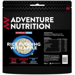 Extreme Adventure Food 500 Kcal Rice Pudding with apple